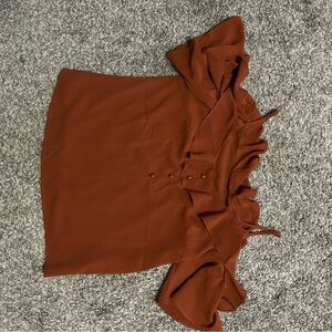 Elegant Rust Skirt